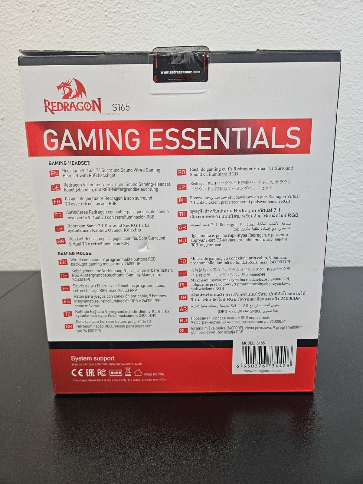 Red Dragon Gaming Essentials Wired RGB Backlighting Gaming Mouse & Virtual...