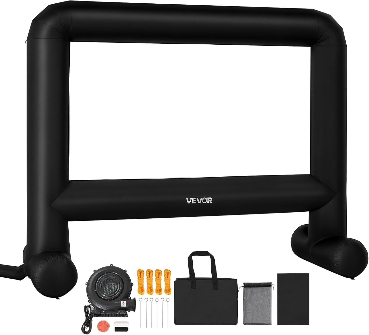 16FT Inflatable Outdoor Movie Screen Projector Screen with Bag - Easy Setup