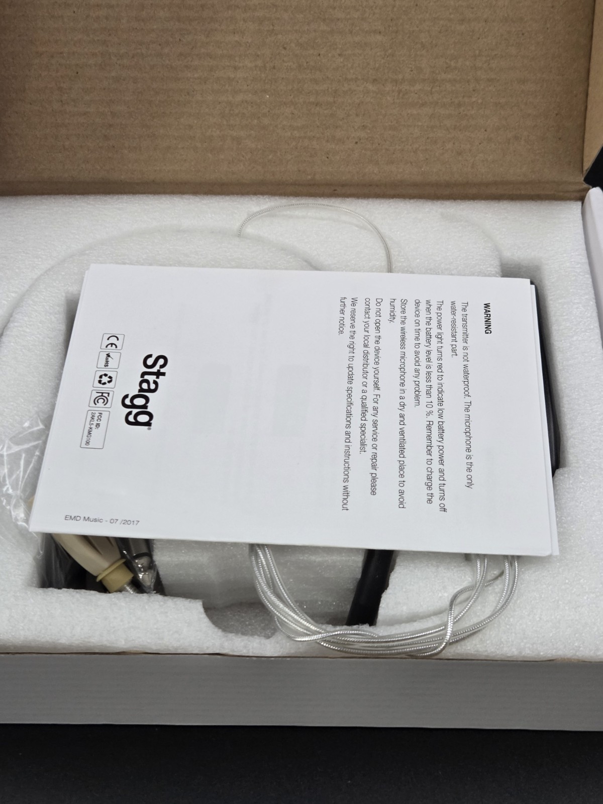 Stagg Wireless Headset Microphone Set - SUW 10H-IP New In Box