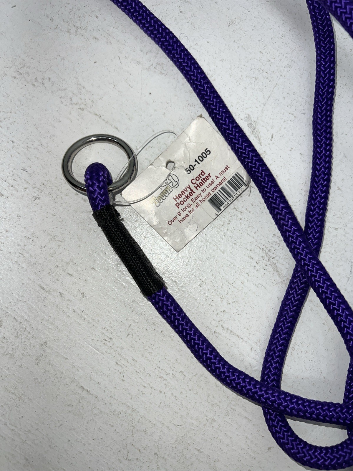 New Tough 1 Purple Heavy Cord Pocket Halter #50-1005 H-501