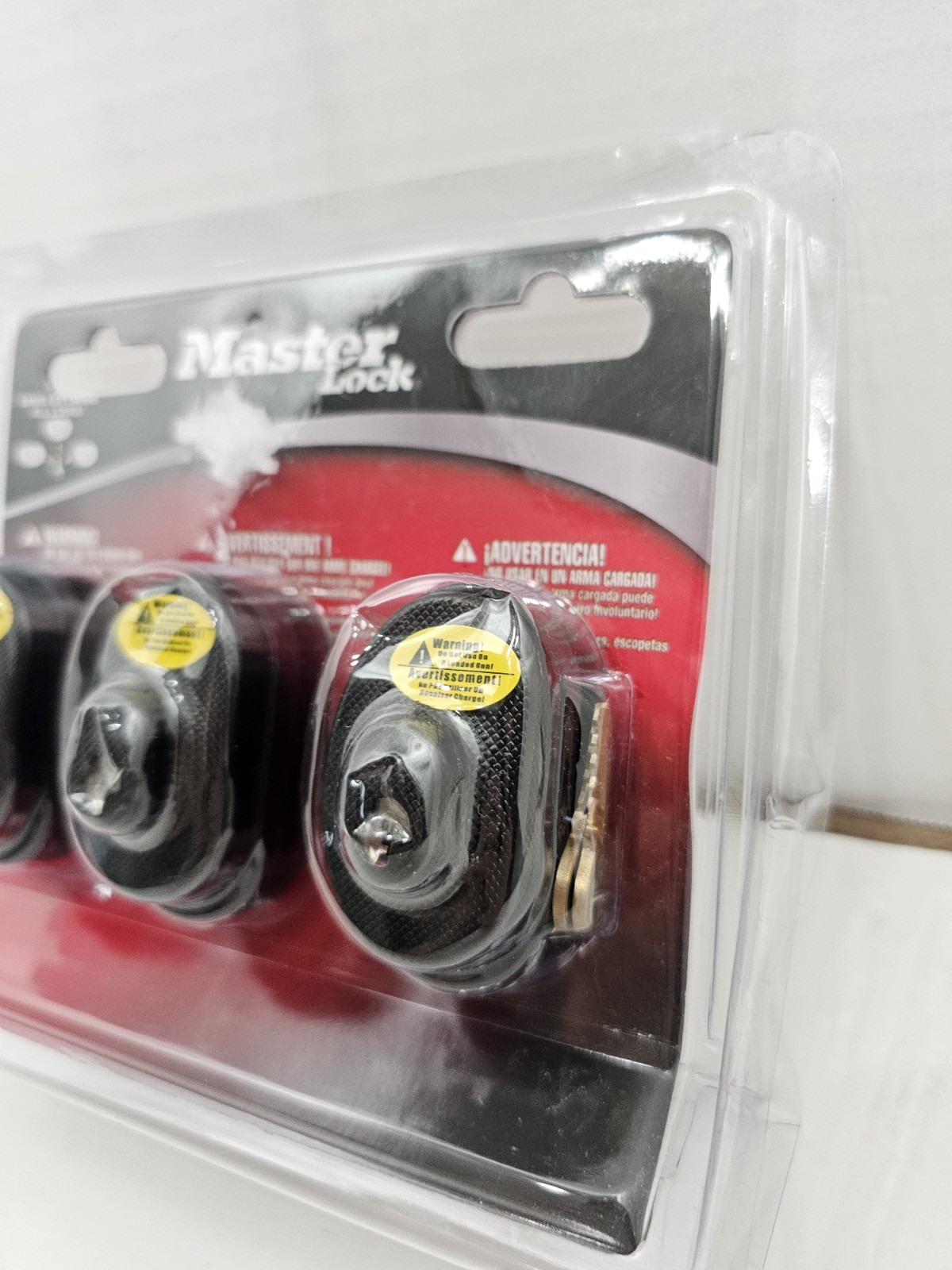 Master Lock Model 90TRISPT - 3 GUN LOCKS & 2 Keys - Keys Open All 3 New & Sealed