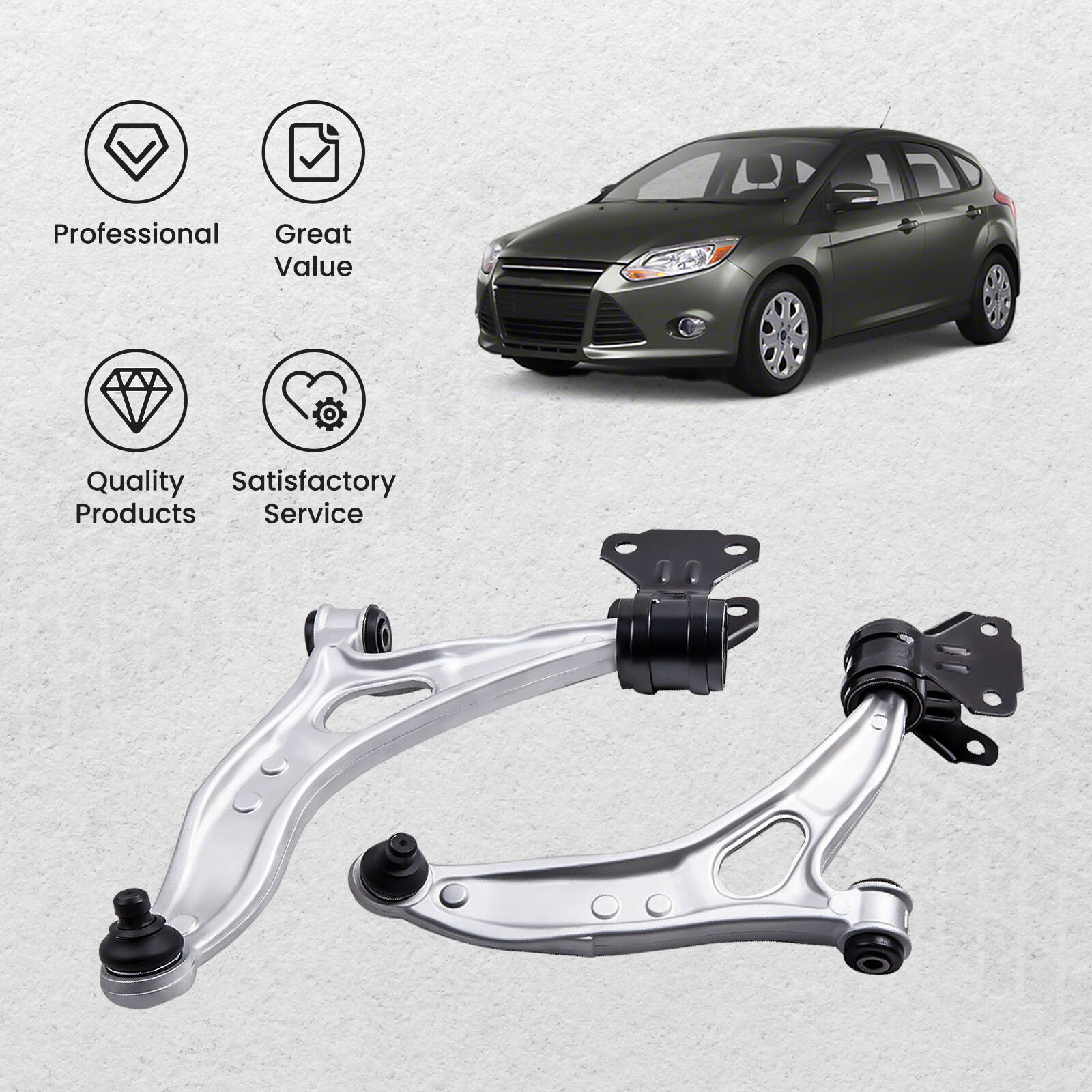 2pcs Front Lower Control Arm Ball Joints for 2012 2013-2018 Ford Focus C-Max