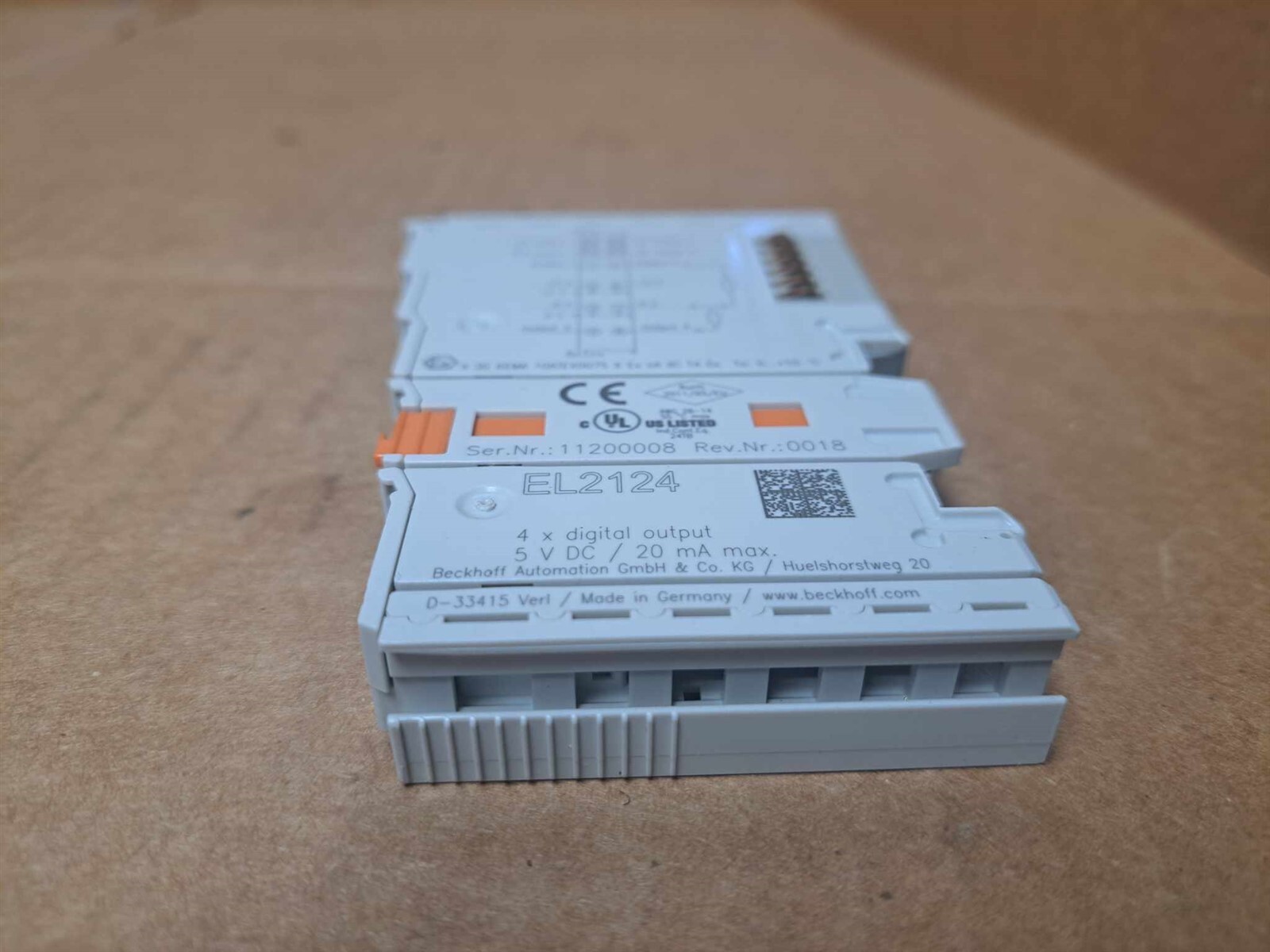 Beckhoff 4 x Digital Output Module Part No. EL2124