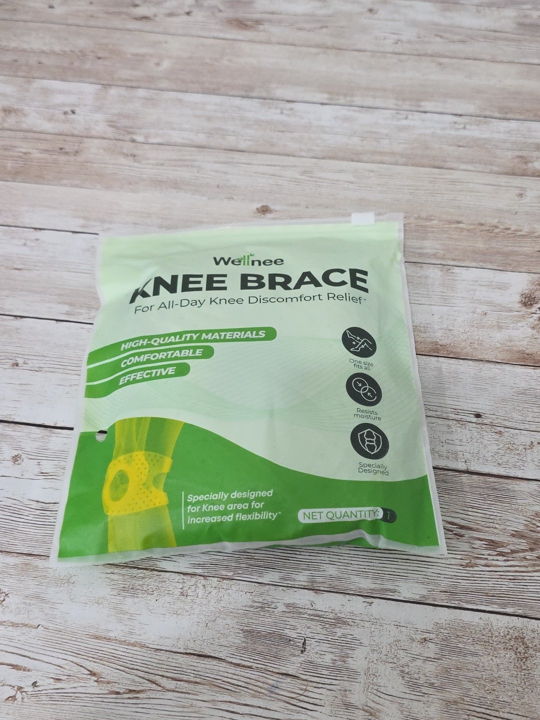 Wellnee Knee Brace For All Day the Discomfort Relief One-Size-Fits-All FAST SHIP