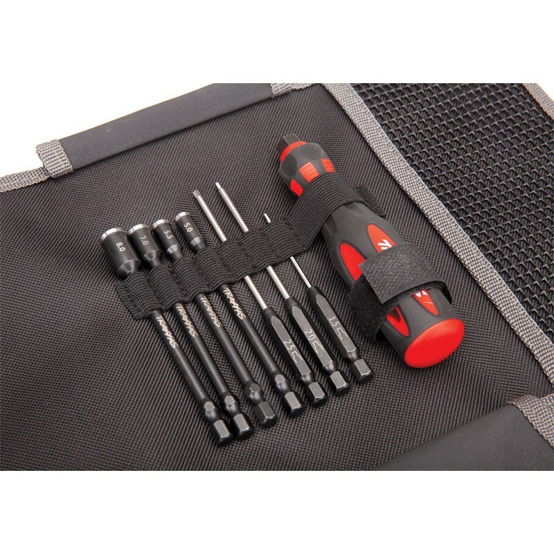 Traxxas Speed Bit Essentials 7Pc Hex & Nut Driver Set 1/4 Drive w/Handle & Pouch