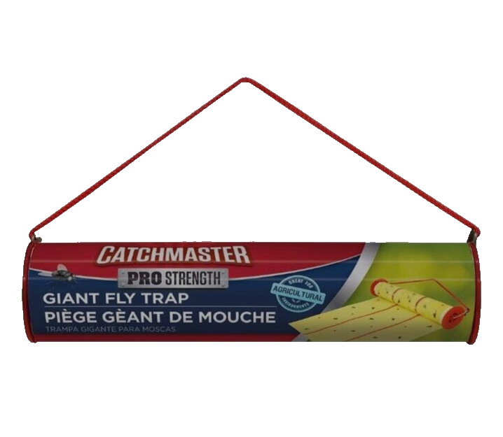 Catchmaster Giant Fly Glue Trap 1-Pack 30 Feet Each, Adhesive Fly Traps Outdoor