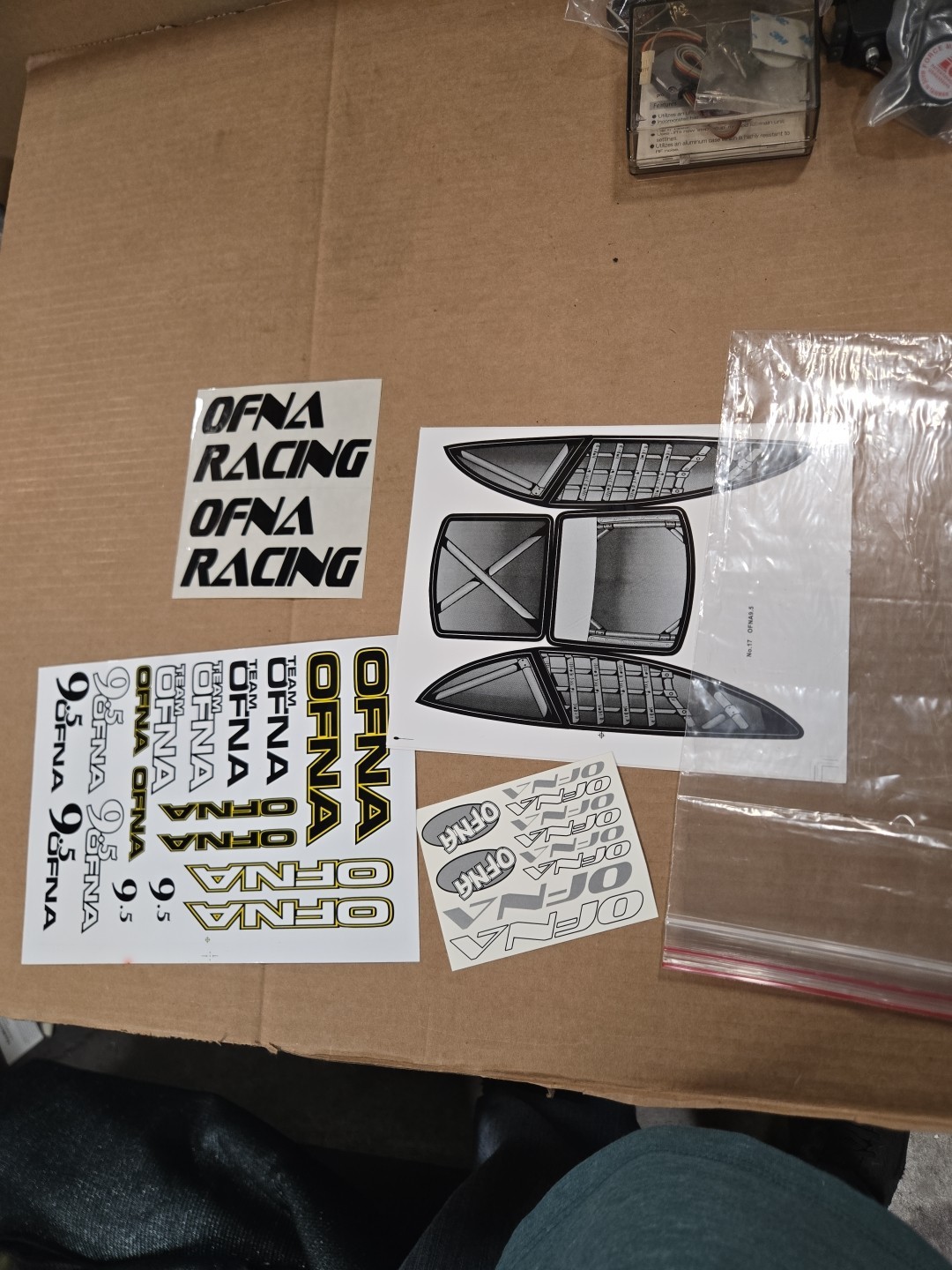 Vintage Ofna 9.5 1/8 Buggy Decals