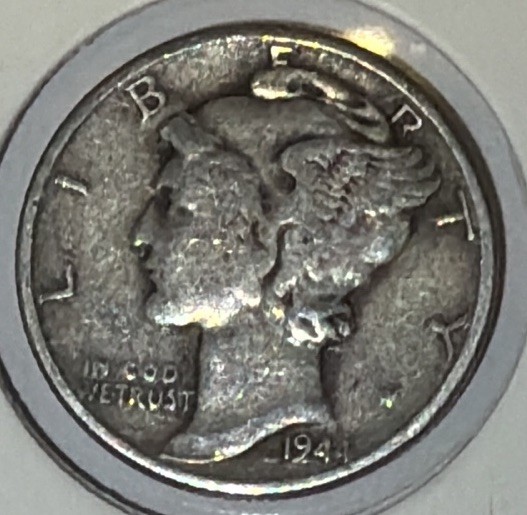 1944 P Mercury Dime 90% SILVER **FREE SHIPPING**