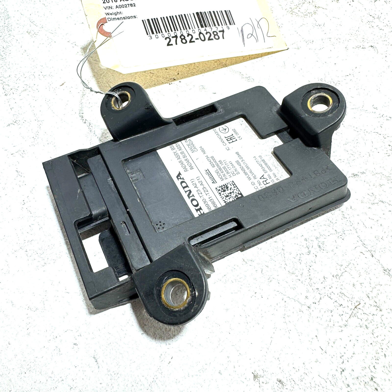 2018-2020 Acura TLX Rear Passenger Side Blind Spot Radar Control Module OEM