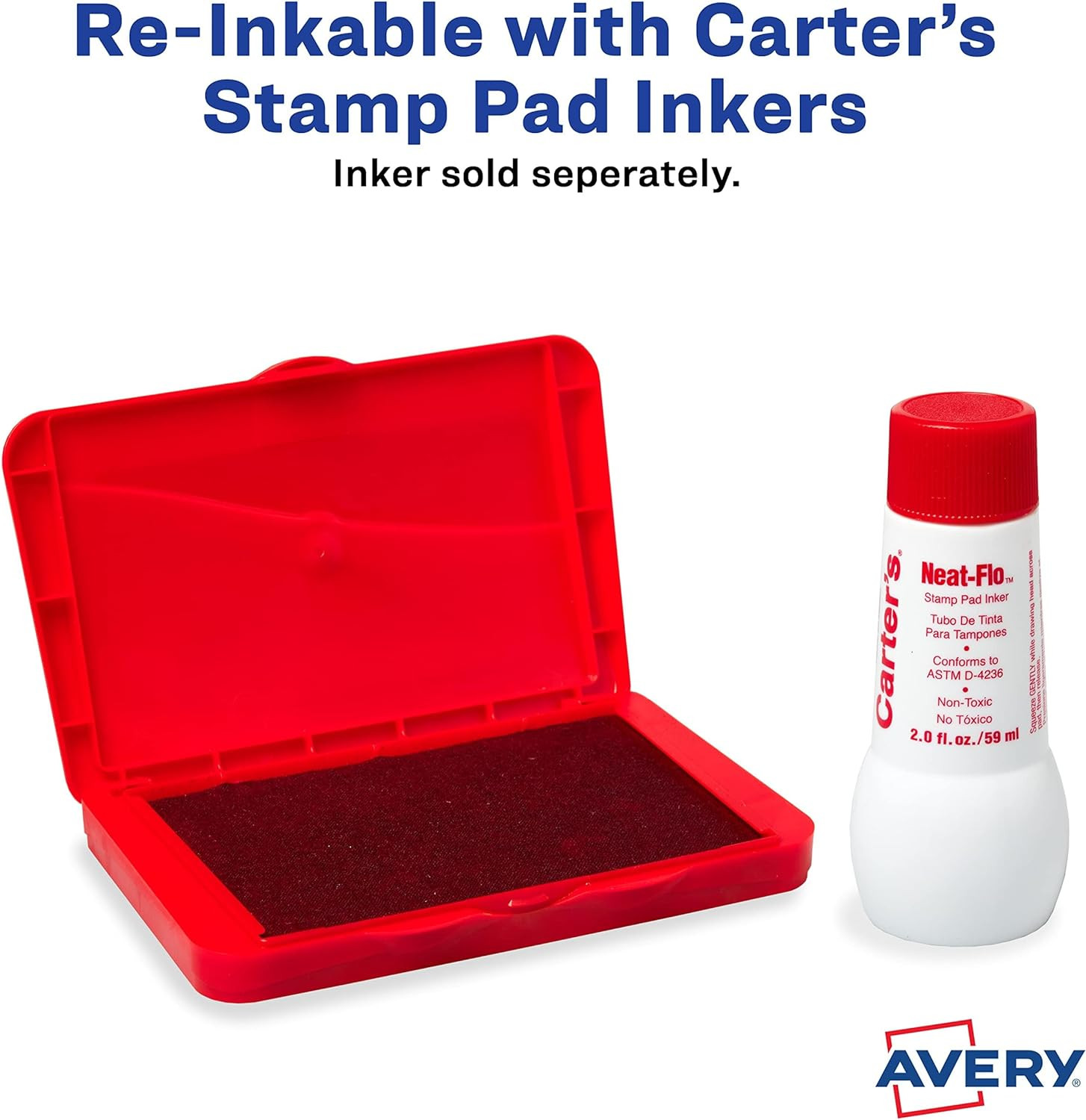 Felt Red Stamp Pad, 2.75 X 4.25 Inch Ink Pad (21071)