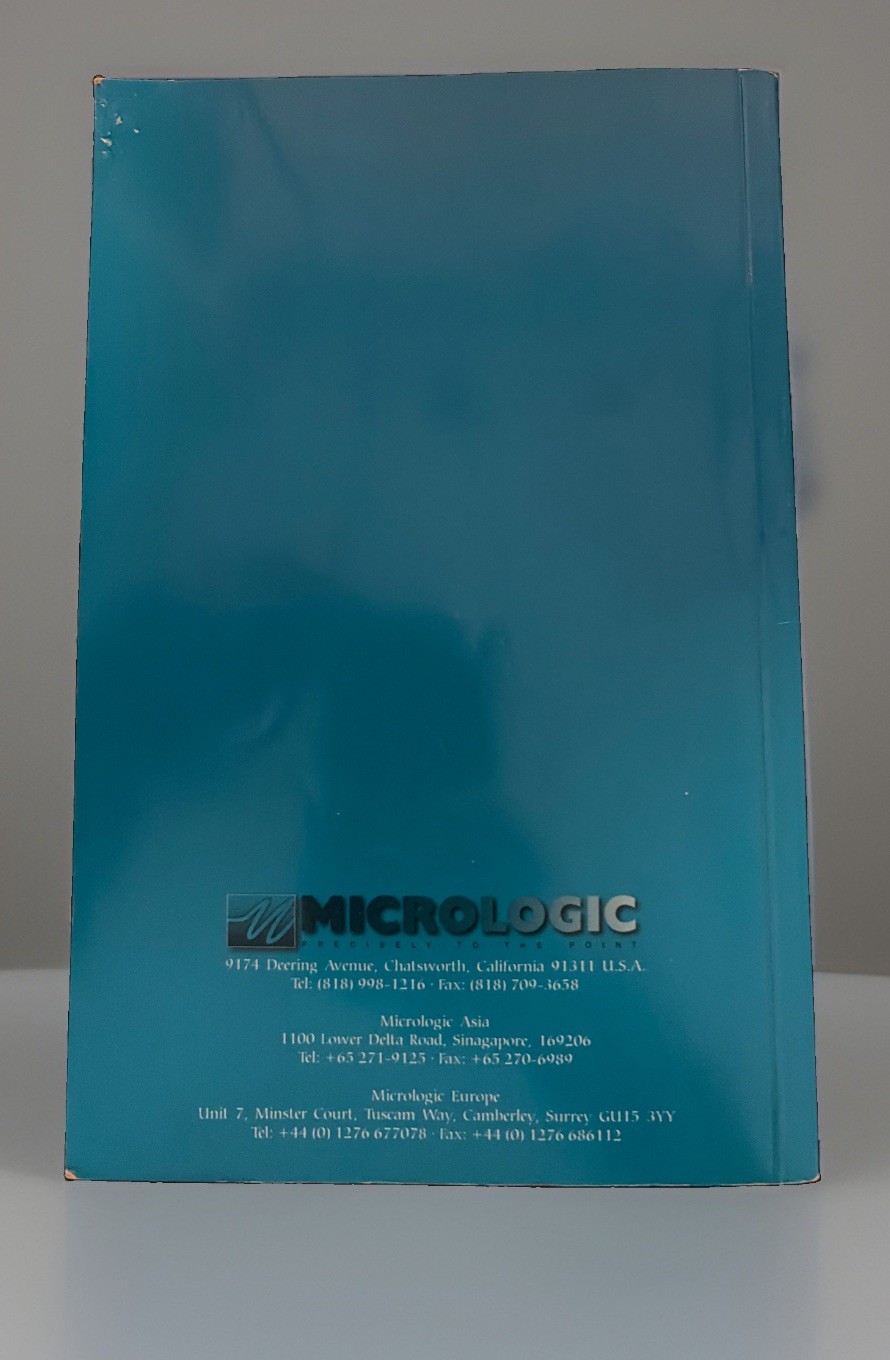 Rare Book Operators Manual Micrologic 150 Gps Paperback 1996
