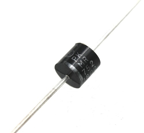 MR752 High Current Lead Mounted Rectifiers. 200V, 6A - Lot of 3
