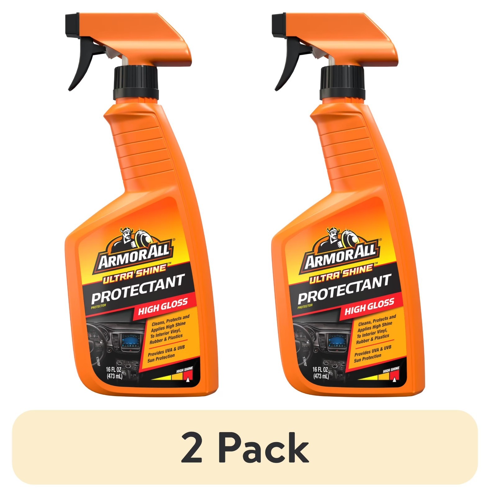 (2 pack) Armor All Ultra Shine Protectant Car Cleaning Spray - 16 fl oz