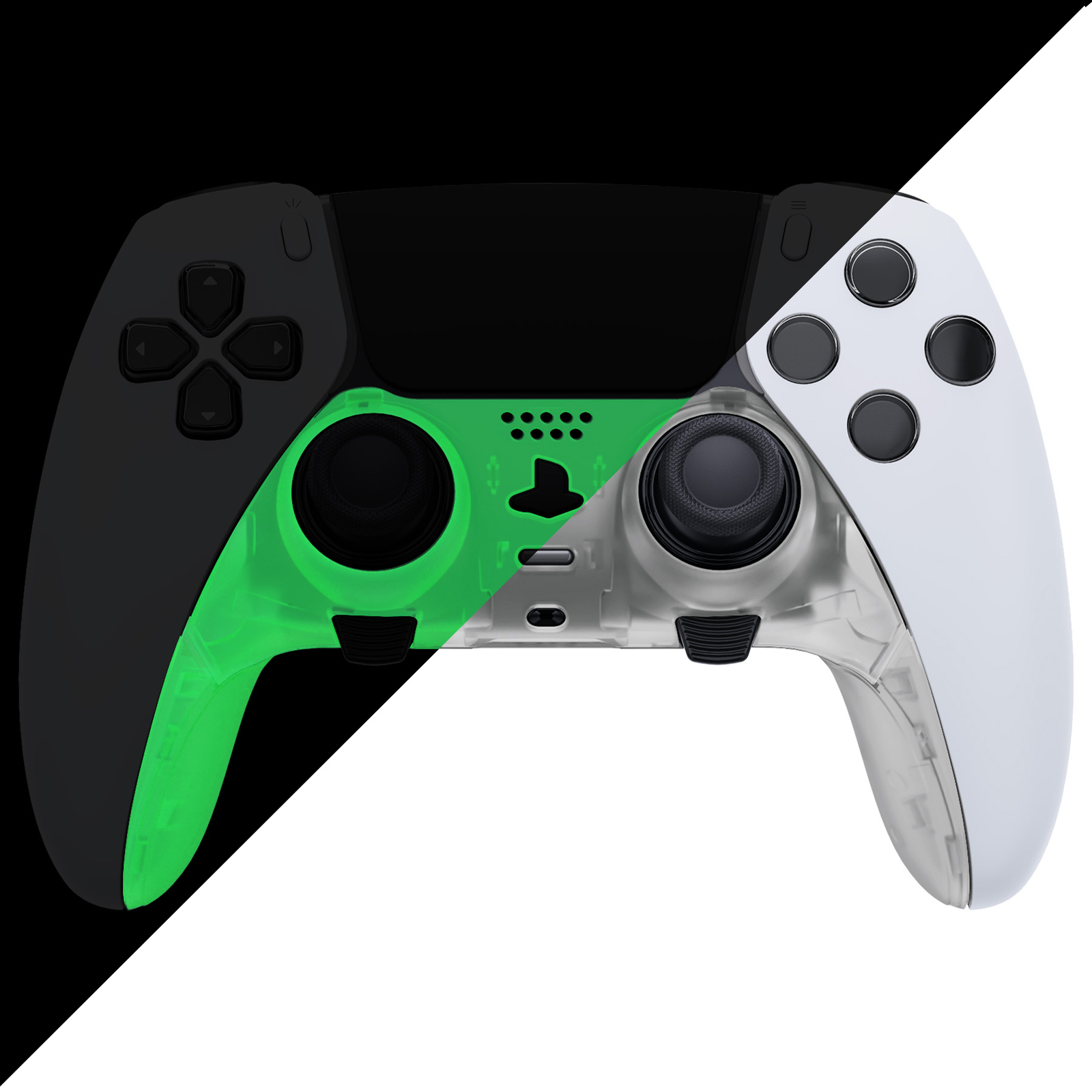 eXtremeRate Top Bottom Decorative Replacement Trim Shell for PS5 Edge Controller