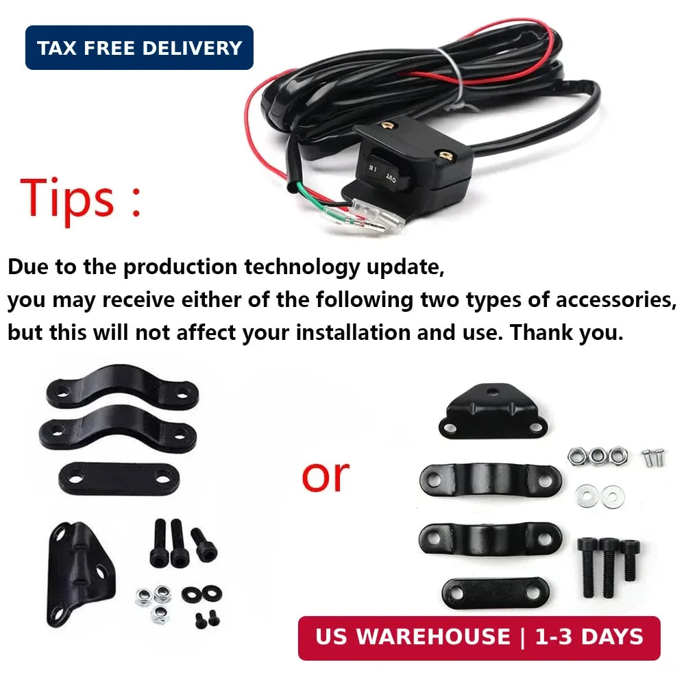 Heavy Duty Handlebar Control Line Winch Rocker Switch Handlebar Control Warn For