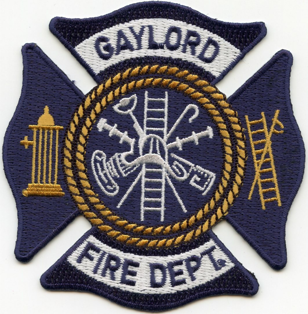 GAYLORD FIRE PATCH