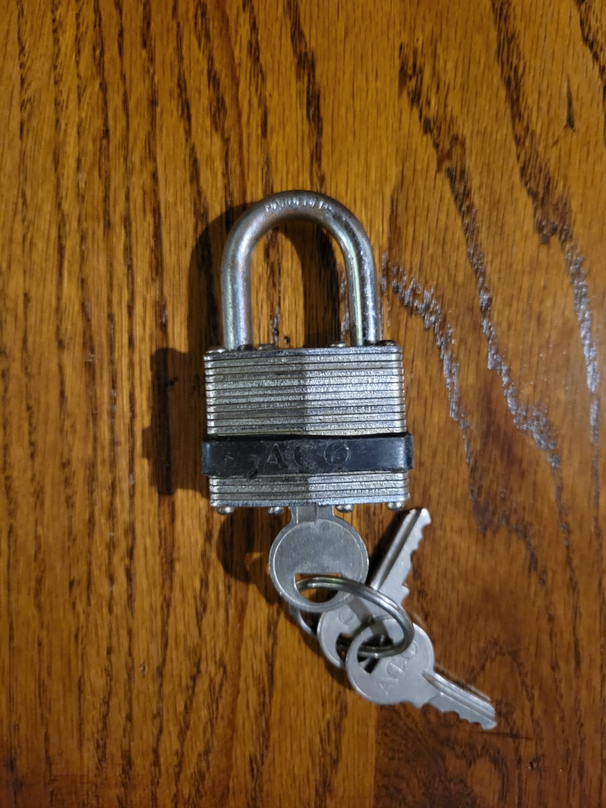 Aco Padlock With Keys Opens