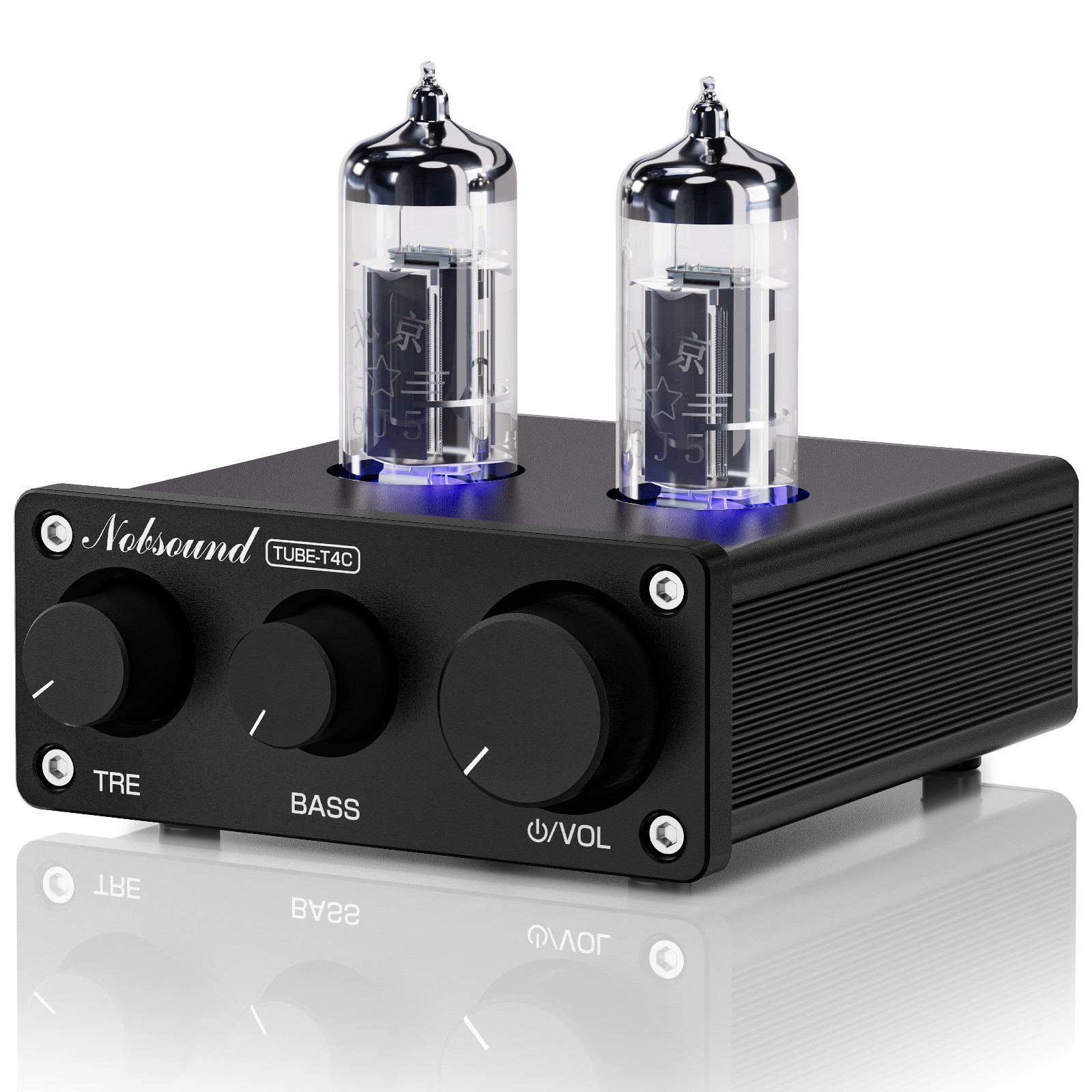 Nobsound Mini Vacuum Tube Preamplifier HiFi Stereo Audio Preamp w/ Treble Bass