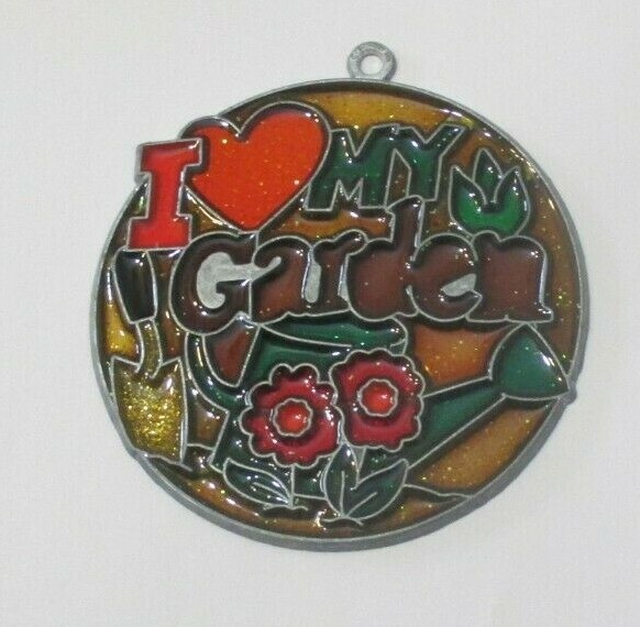 I LOVE MY GARDEN SUNCATCHER (SPRING FLOWER SUNCATCHERS)