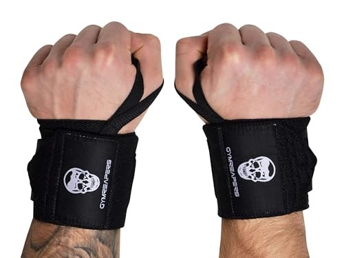 Weightlifting Wrist Wraps (IPF Approved) Professional Quality Wrist 18" Black