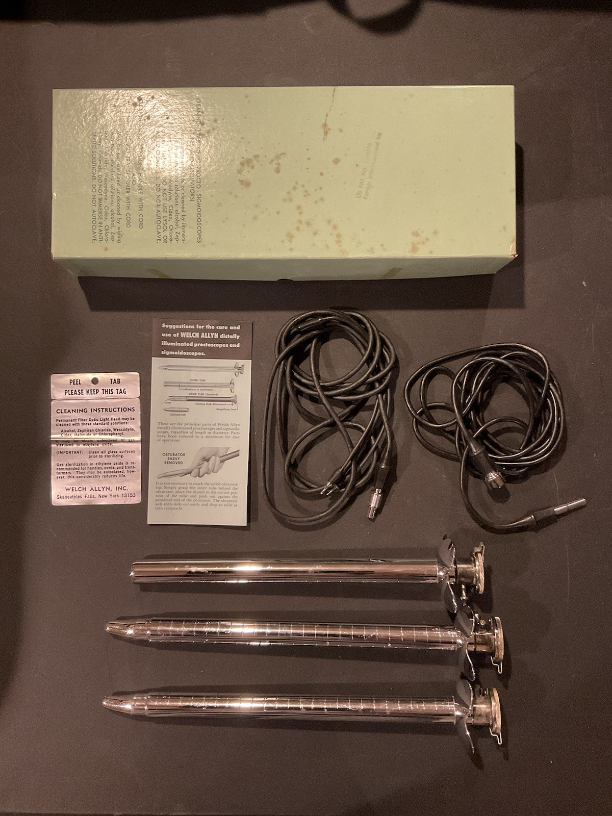 Vintage Welch Allyn Sigmoidscopes