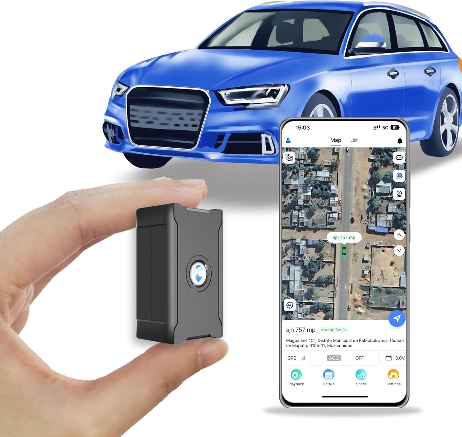 Advanced GPS Tracker with 90 Days Battery Life - Real-Time Tracking Solution