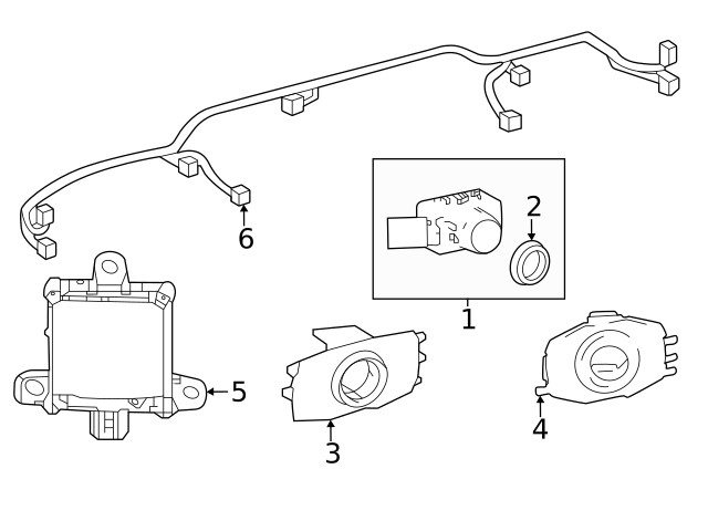 Genuine Toyota Blind Spot Radar 88162-AK023
