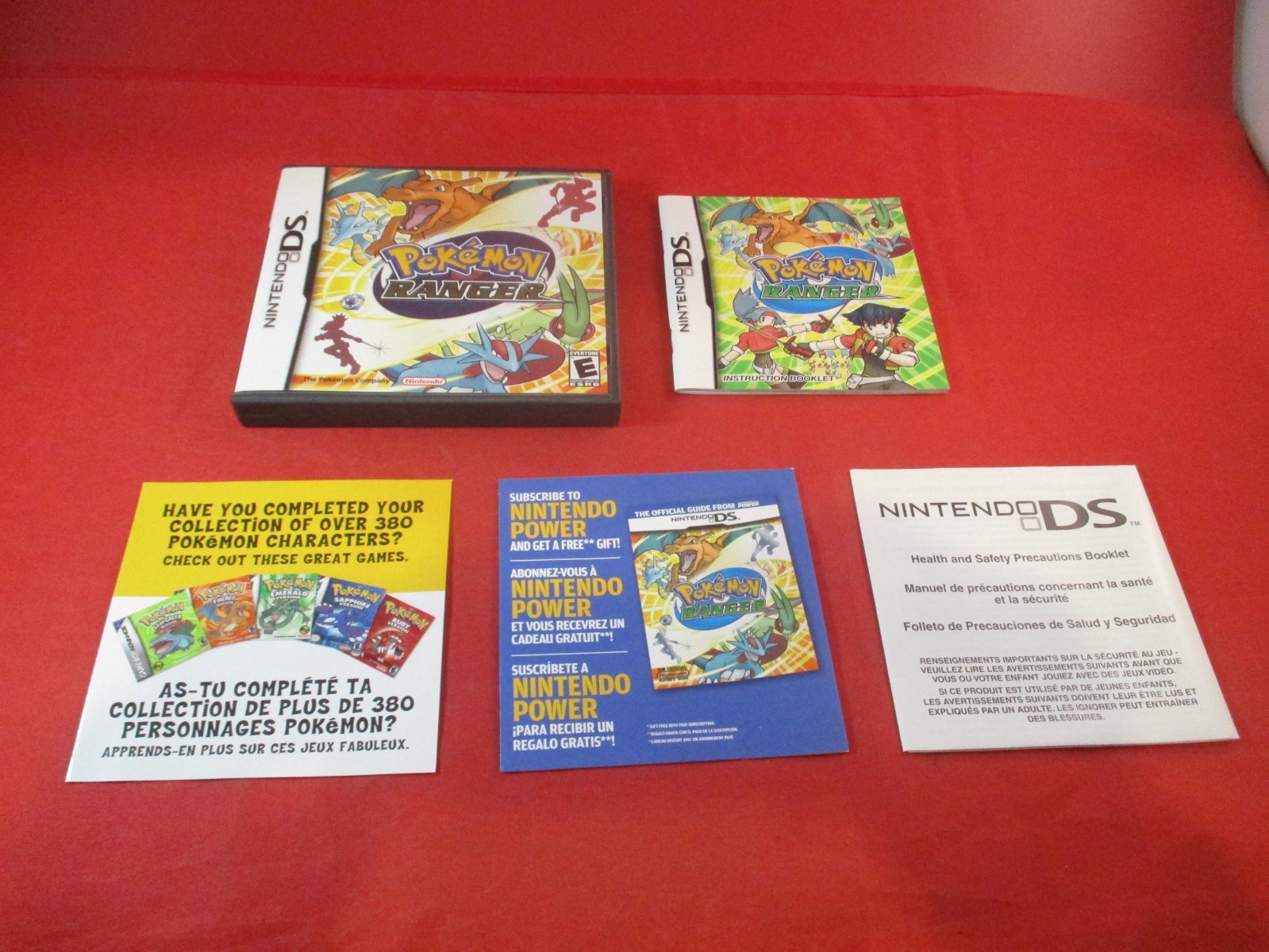 Pokemon Ranger Nintendo DS **EMPTY** Case & Manual ONLY (No game)