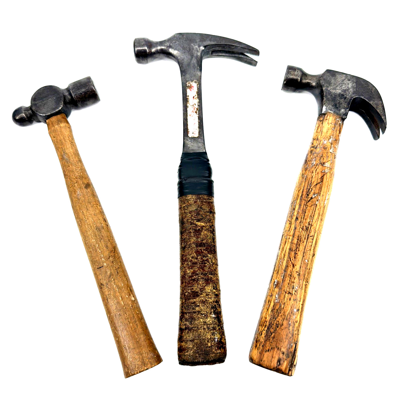 Vintage Hammer Lot (3) Including Malco 16SC Leather Claw Hammer Estwing Made +2