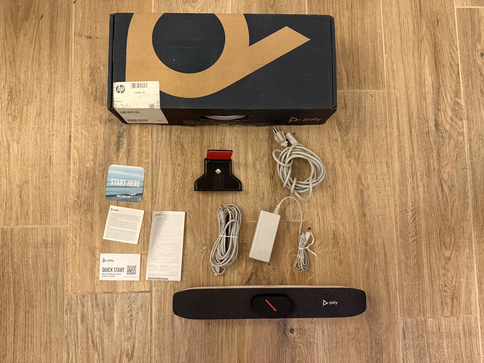 HP Poly Studio R30 4K USB Video Conferencing Bar Webcam - Excellent Condition!