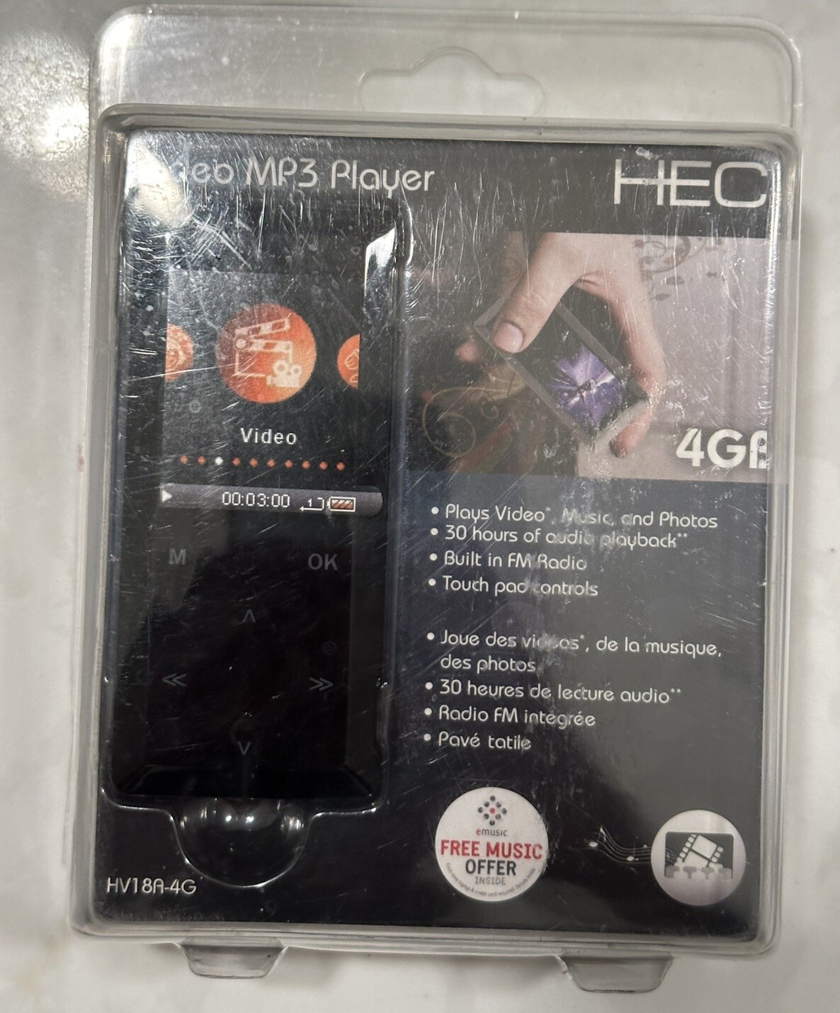 video mp3 player HEC 4GB