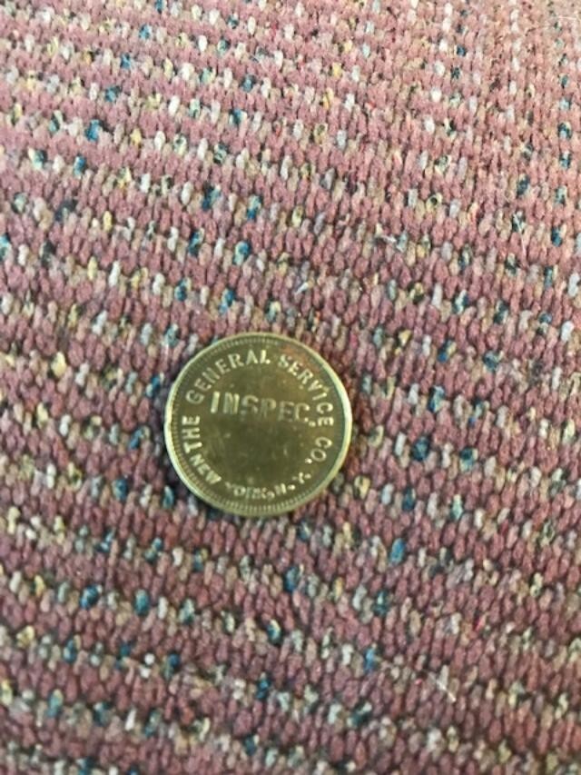 General Service Co. Inspec. Token New York, N.Y. Nice Condition