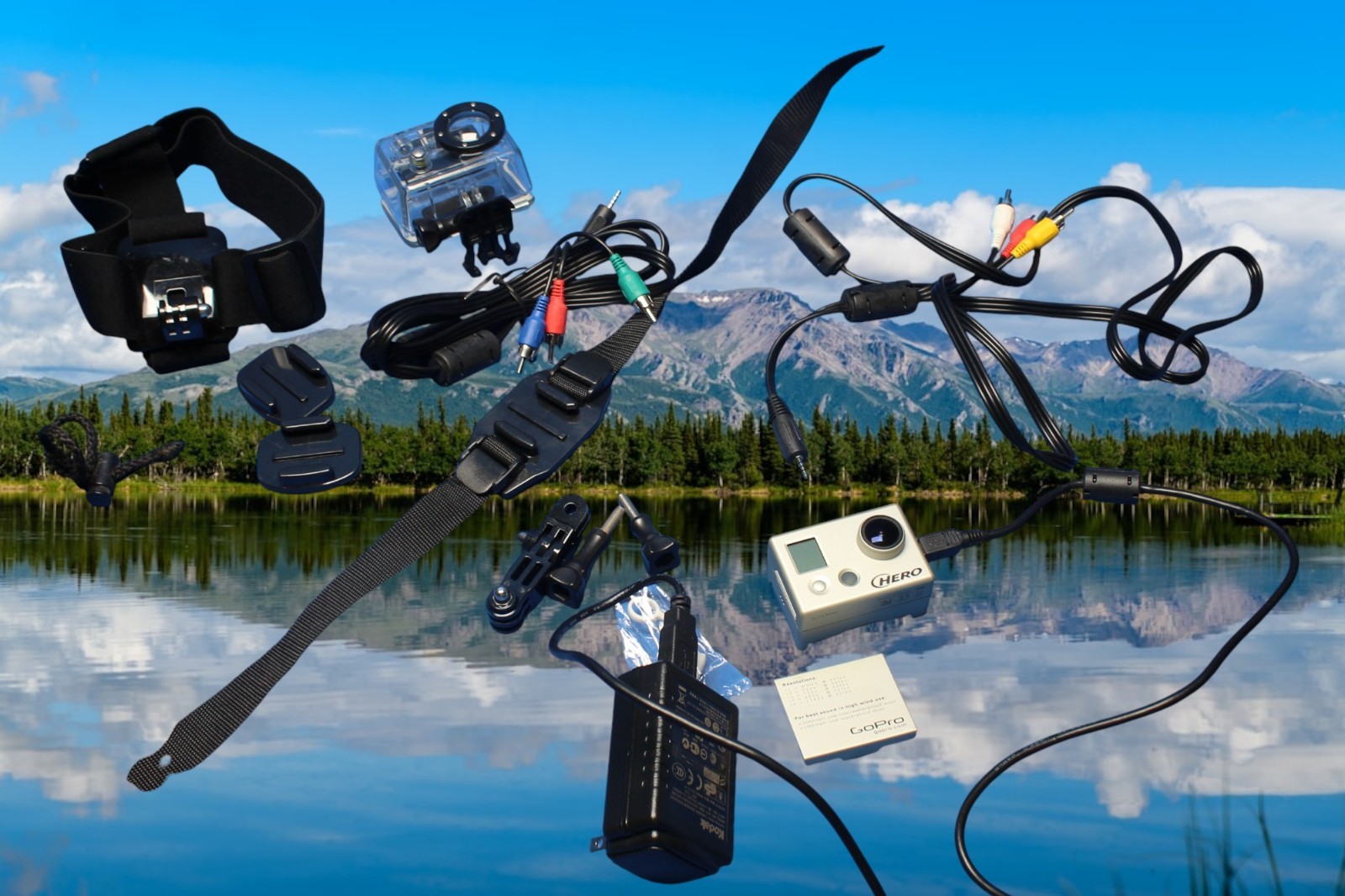 Vintage Original Hero GoPro with accessories YHDC5170