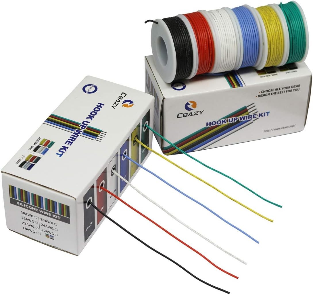 Hook up Wire Kit (Stranded 18AWG, D-(red+blue+green+yellow+white+black)