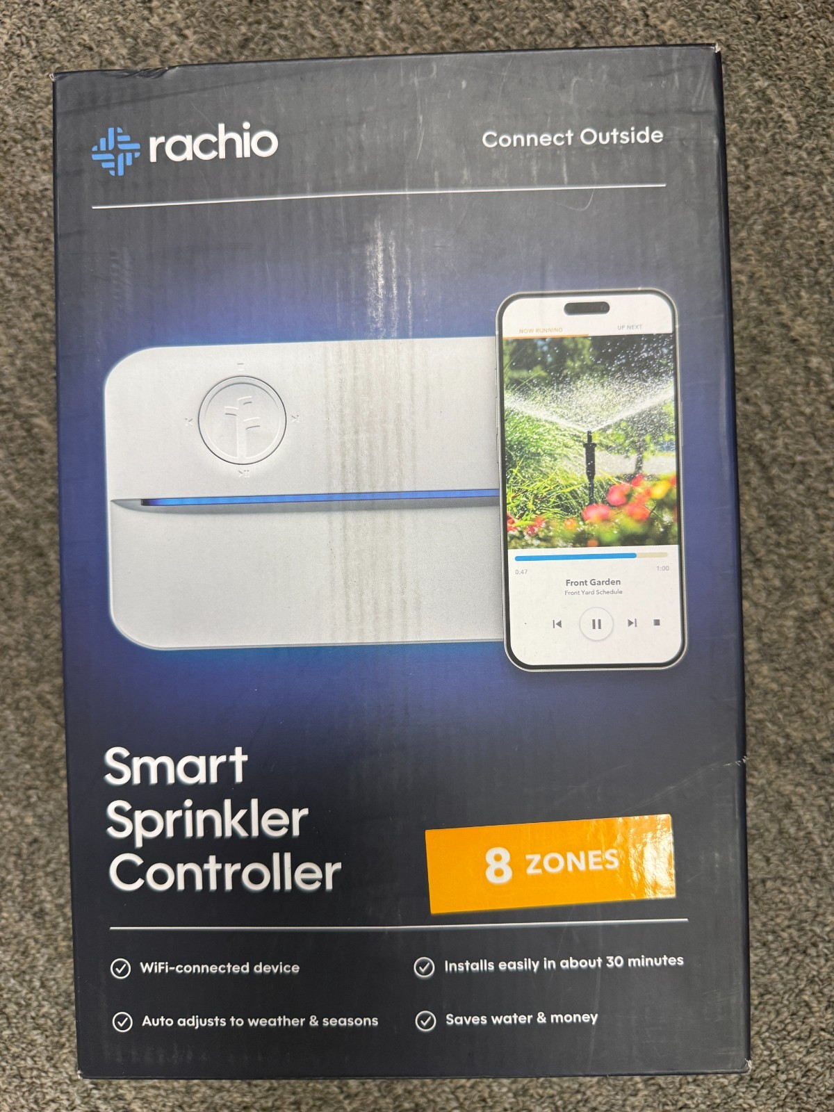 Rachio 3 8 ZONES 8ZULW-C Smart Sprinkler Controller Alexa Google NEW SEALED