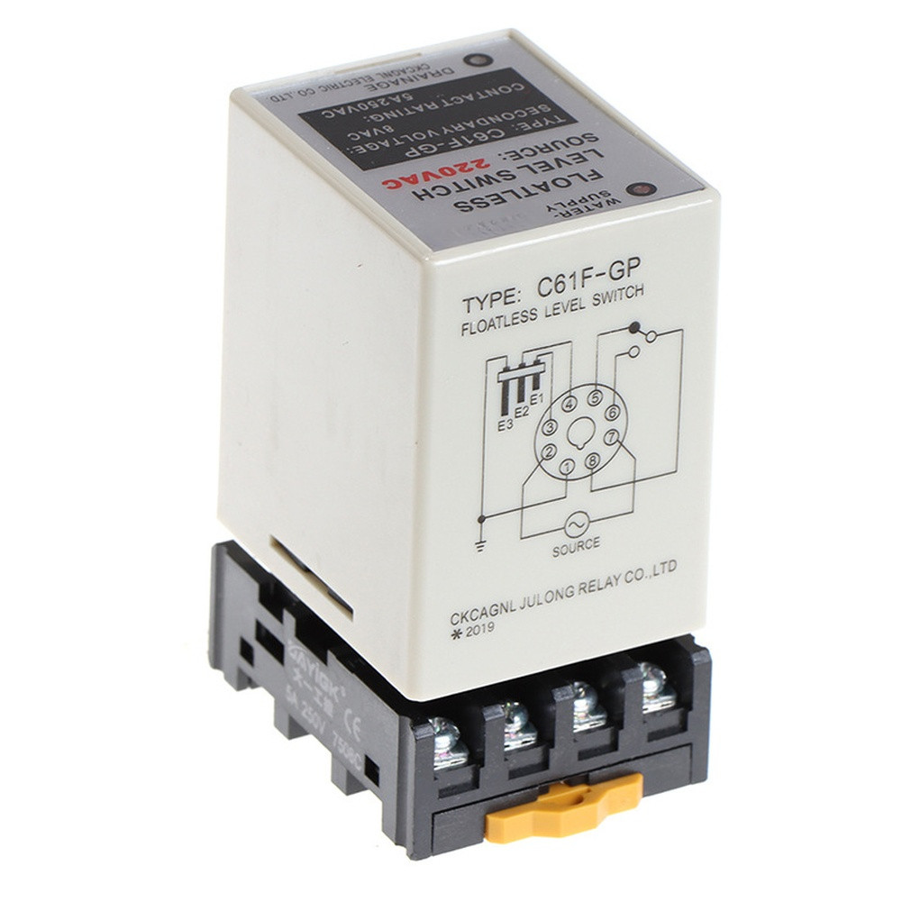 Water Level Relay Floatless Controller Pump Control 5A250VAC Contact Rating