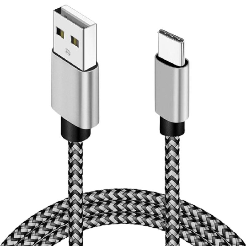 Braided USB to Type-C Fast Charging Data SYNC Charger Cable Cord 1/2/3m Lot