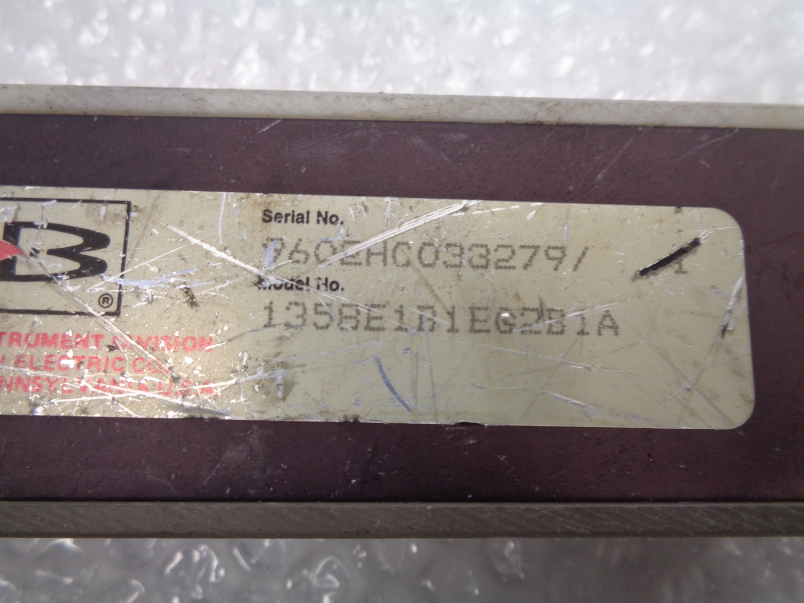 BROOKS INSTRUMENTS 1358E1B1EG2B1A FLOW METER (AS PICTURED) UNMP