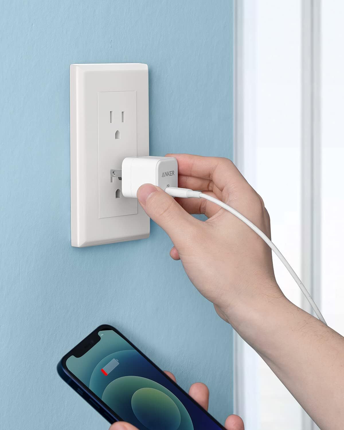 Anker USB C Charger, Anker 2-Pack Fast Charger with Foldable Plug 20W