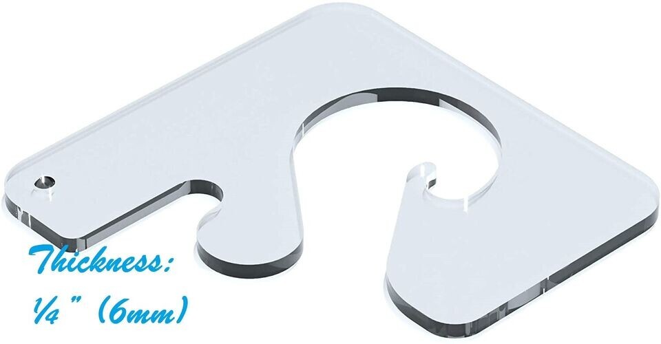 Free Motion Quilting Templates Acrylic Heart Border Template ¼” Quilting Ruler