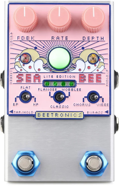 Beetronics FX Seabee Lite Harmochorus Pedal - Pink