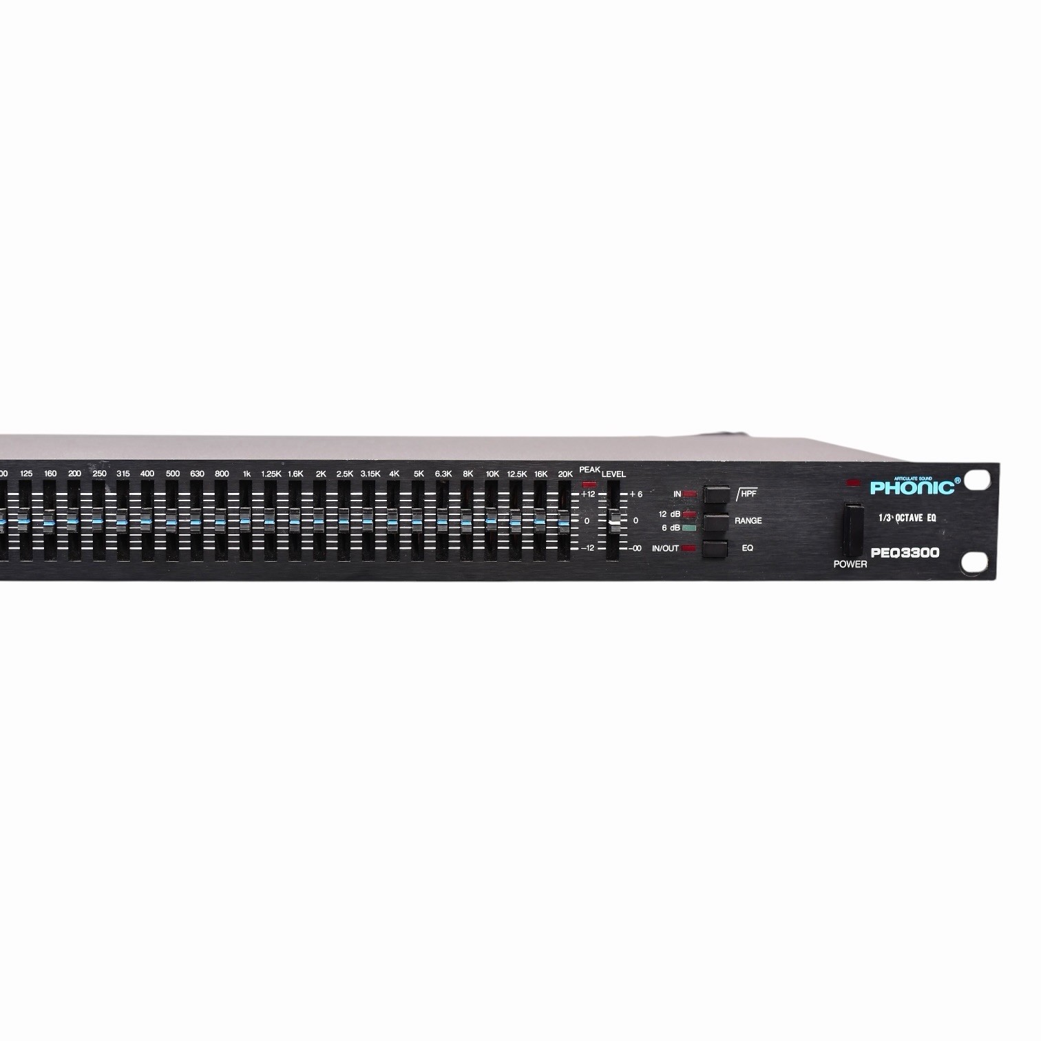 Phonic PEQ3300 1/3 Octave 31-Band Graphic Equalizer Single Channel 1/4 Works