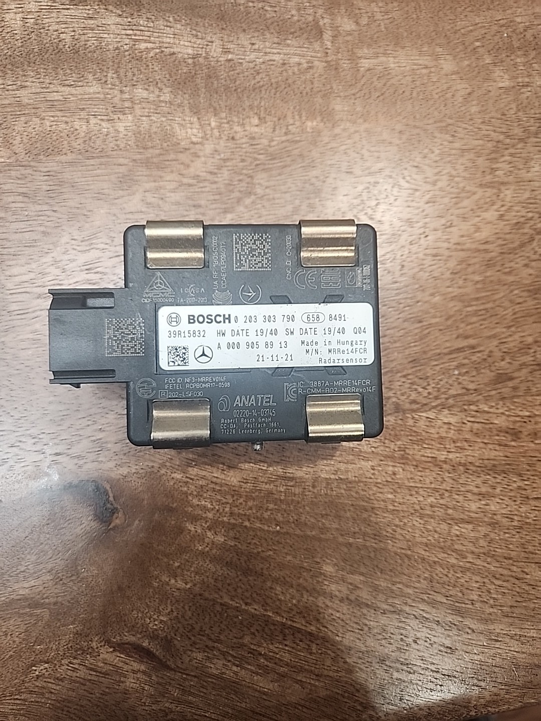 2020-2022 MERCEDES BENZ RADAR CRUISE CONTROL DISTANCE SENSOR 0 203 303 790 OEM