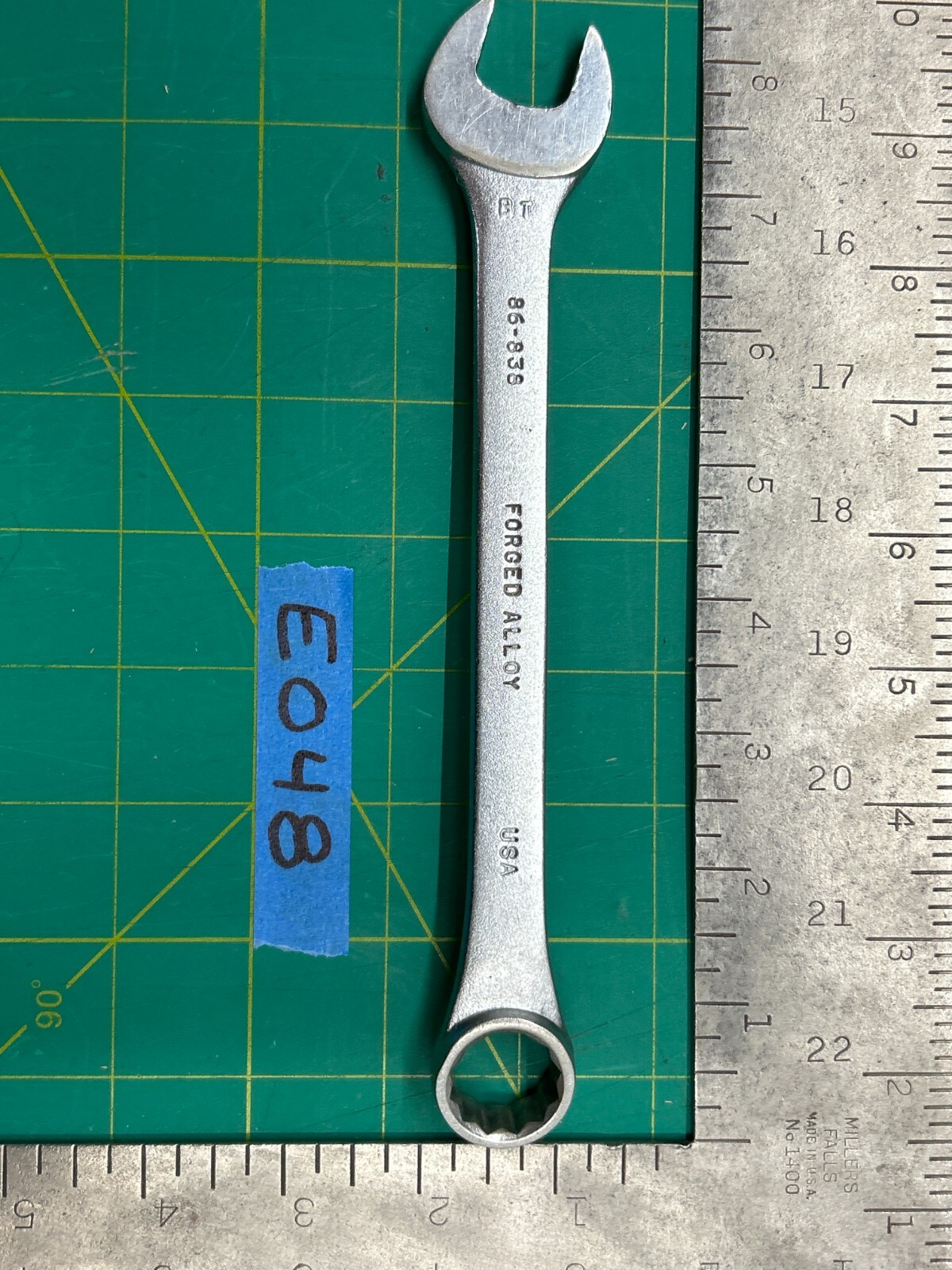 Vintage Stanley Forged Alloy 86-883 Combination Wrench - 11/16 Tool Made in USA
