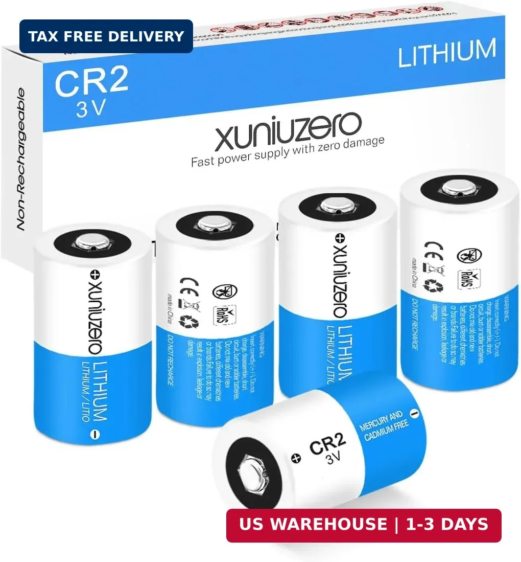 XUNIUZERO CR2 3V Lithium Batteries (4-Pack) CR2 3 Volt 1000mAh High Power