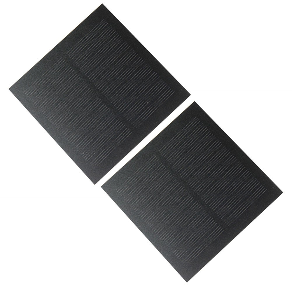 Monocrystalline 1.1W Solar Panel 5 Volt for Toys and Lights Energy 2 Pieces