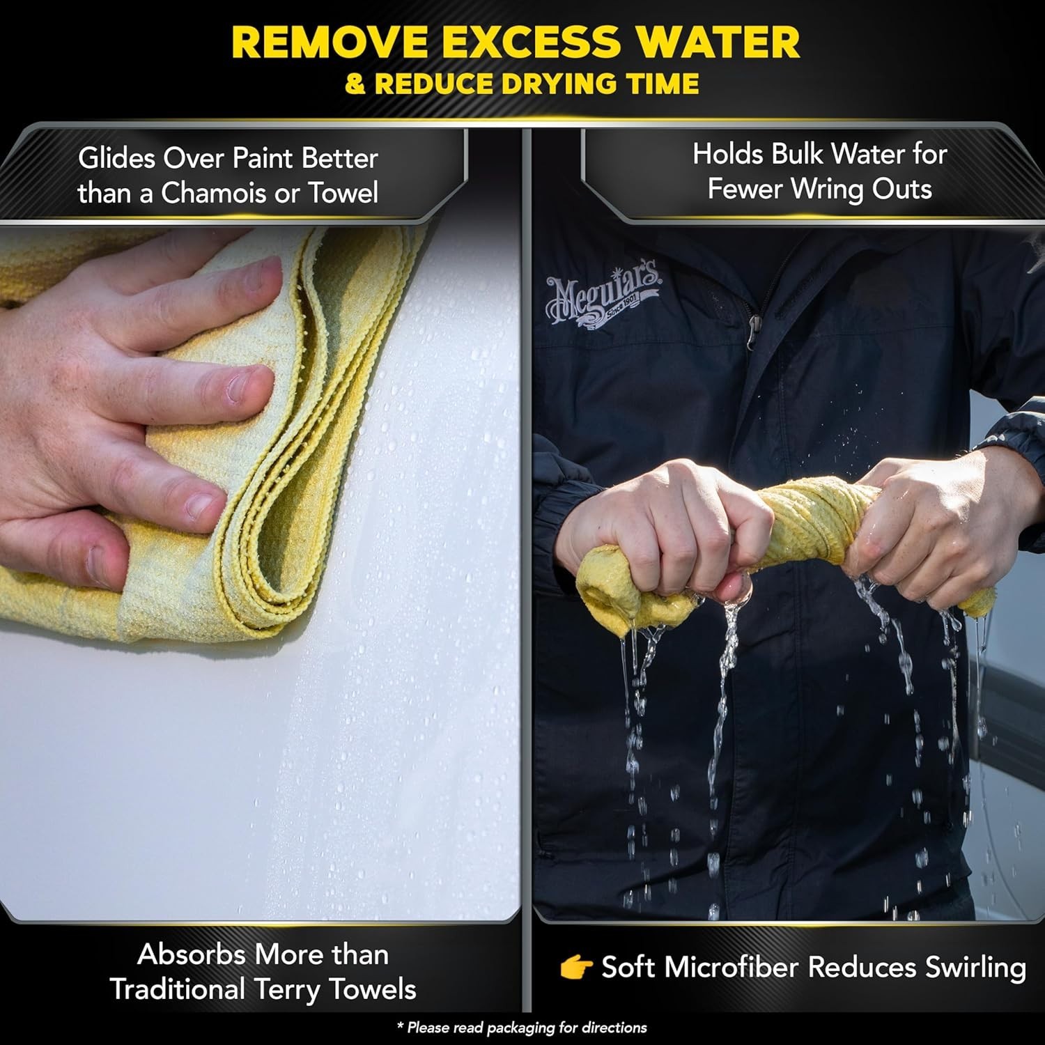 Water Magnet Microfiber Drying Towel – 30" x 22" for Quick Drying