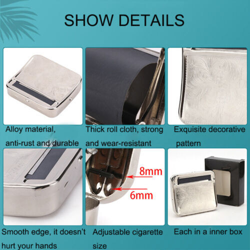 Tobacco Roller Box Automatic Cigarette Rolling Machine for 70mm Rolling Paper