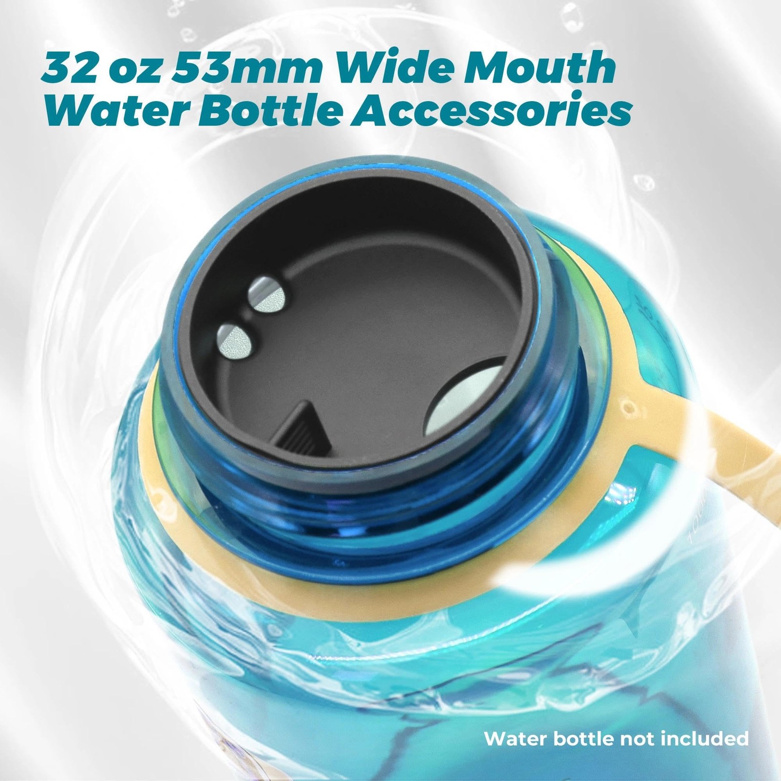 LUTQ 2-Pack Silicone Splashguard Compatible with Splash Guard 32 Oz 53mm Wide...