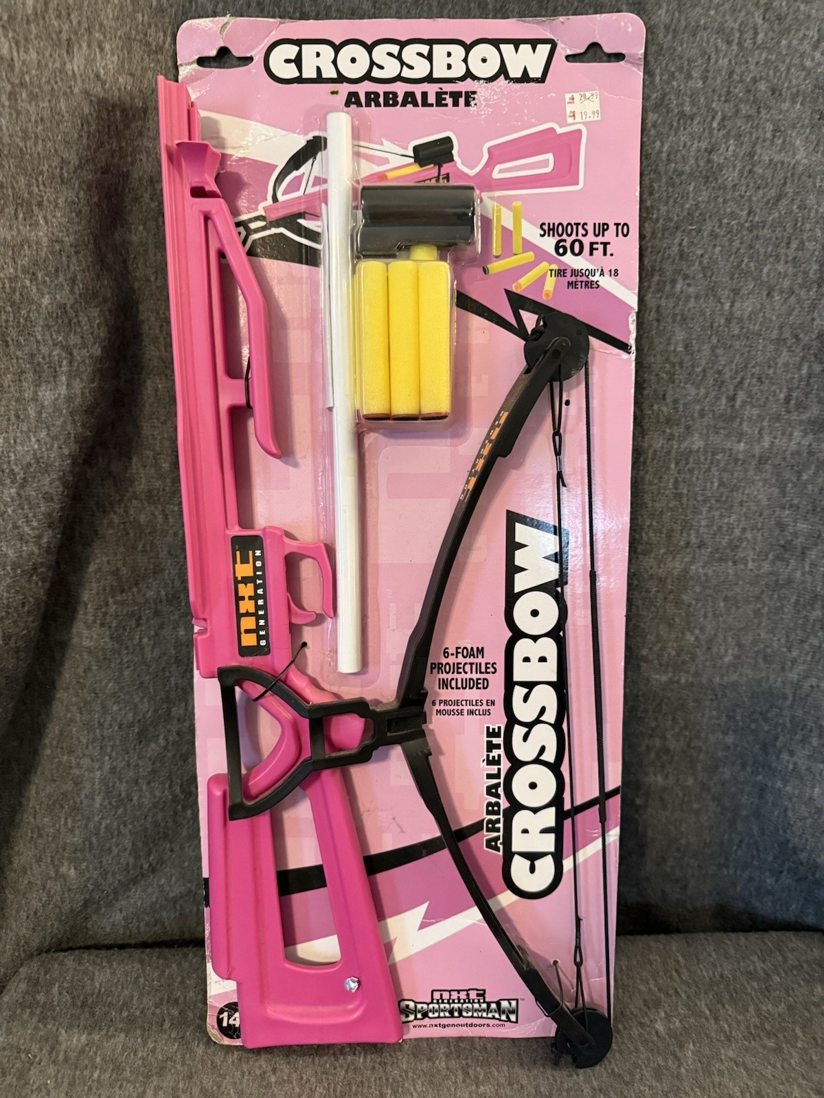 NEW NXT Generation 25" Plastic Crossbow for Foam Projectile Arbalest Pink